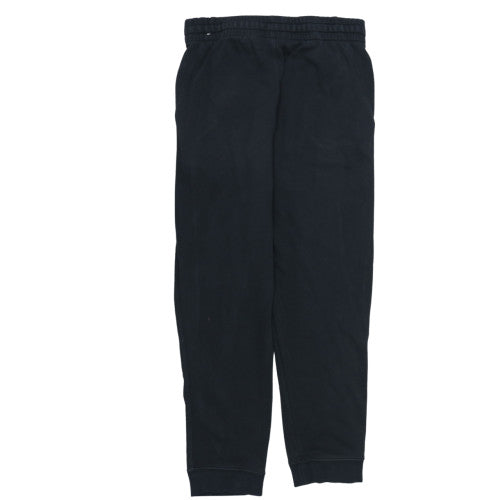 Nike Boys Black Jogger Trousers 13-14 Years Fleece Tapered Fit Activewear