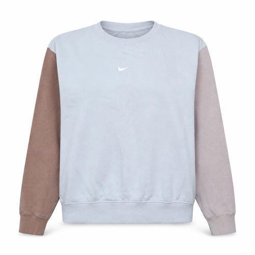 Nike Women’s Beige Colourblock Sweatshirt Size L Loose Fit