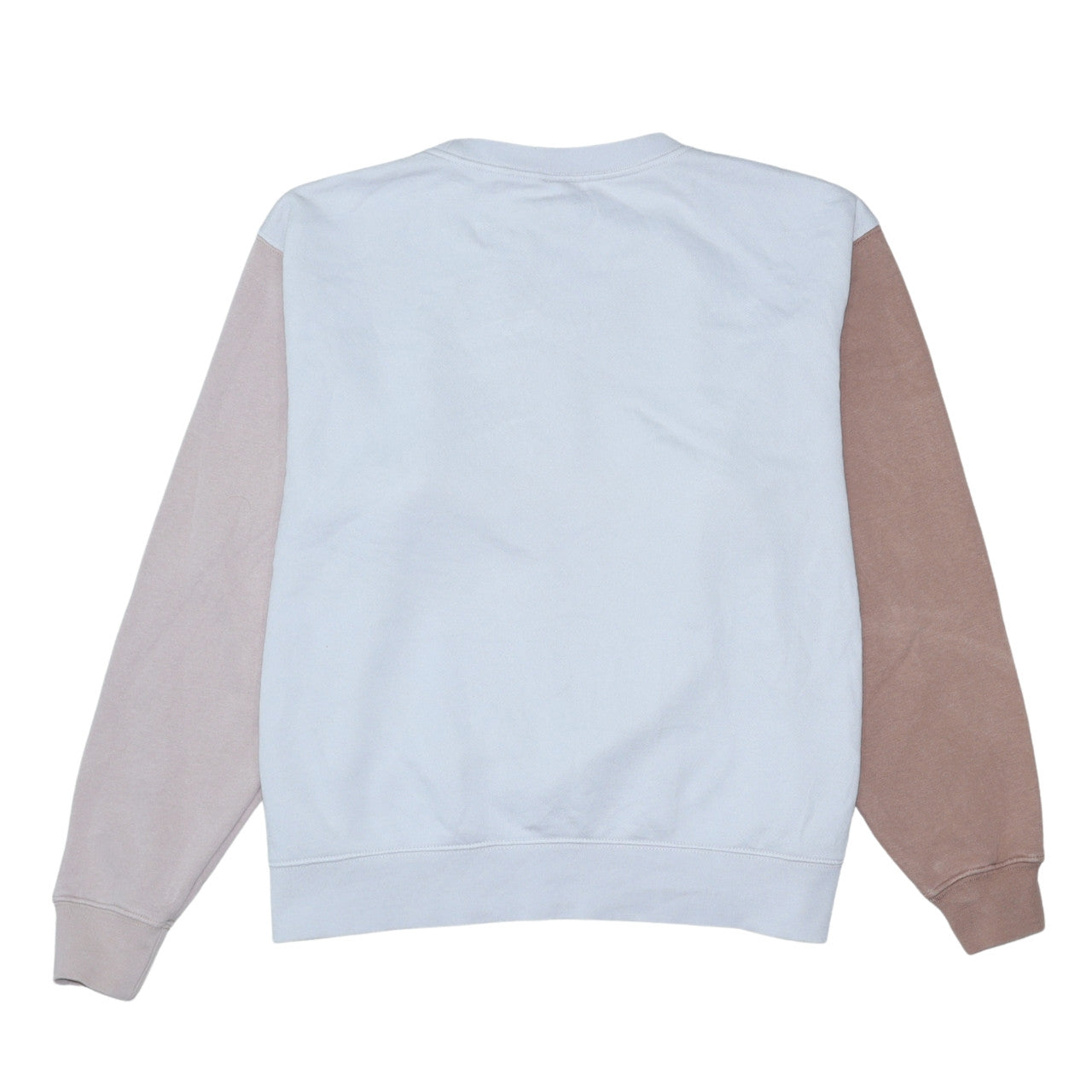 Nike Women’s Beige Colourblock Sweatshirt Size L Loose Fit