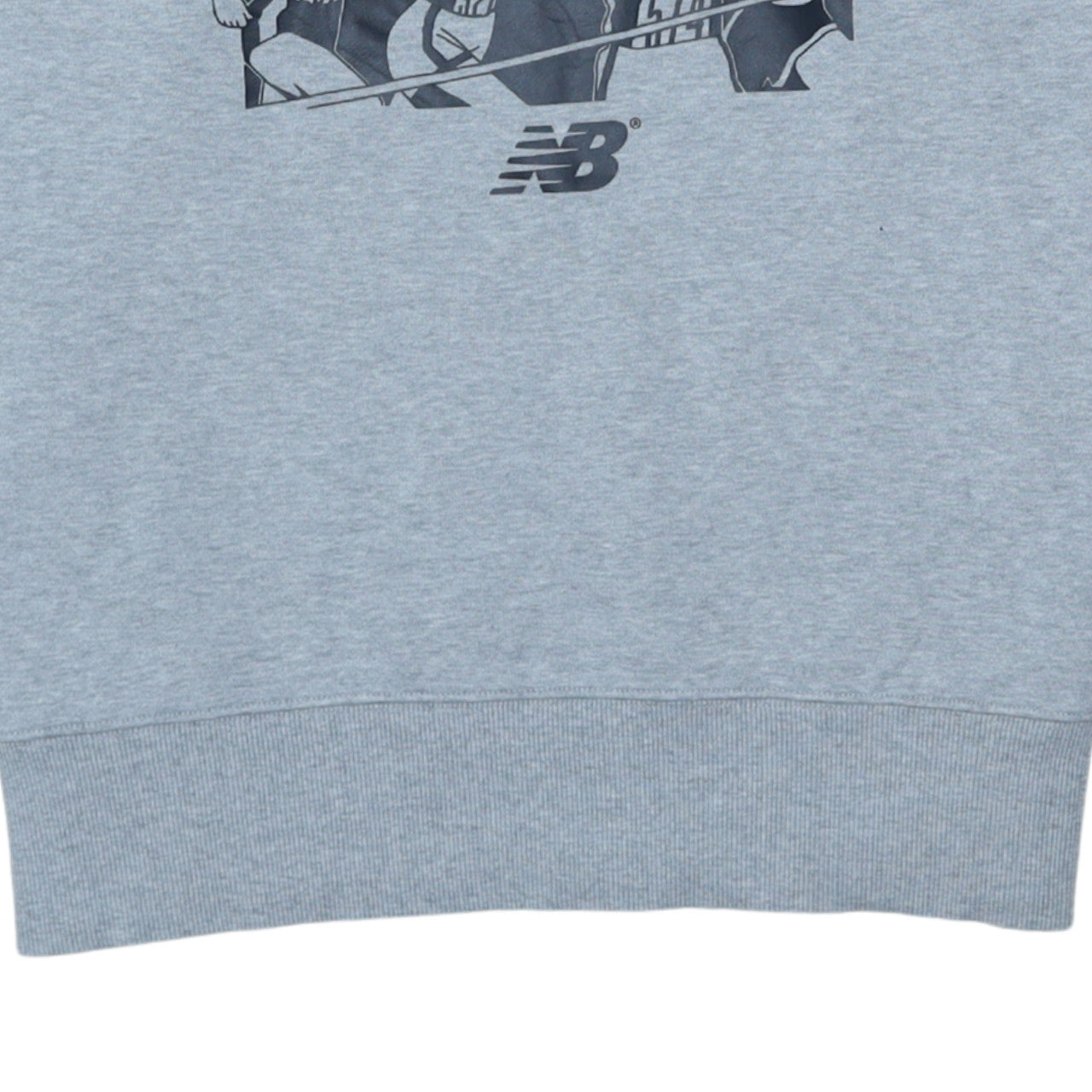 New Balance Men's Grey Graphic Pullover Sweatshirt M