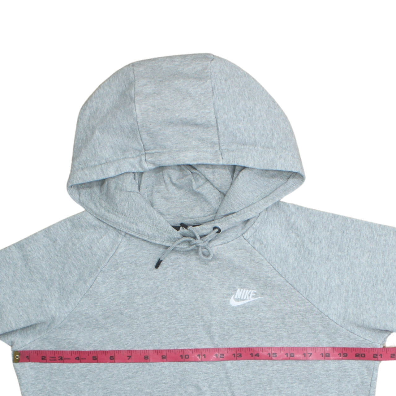 Nike Men's Grey Pullover Hoodie Small Regular Fit Logo Sportswear