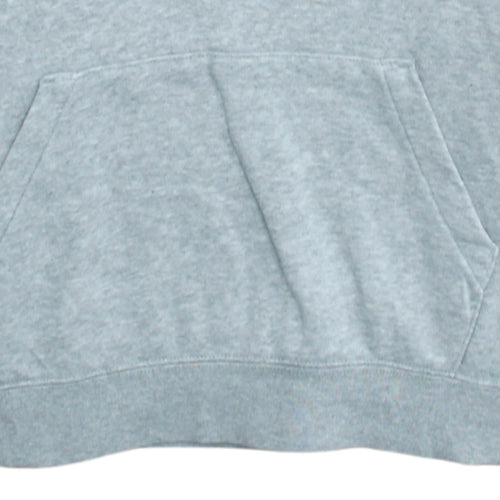 Nike Men's Grey Pullover Hoodie Small Regular Fit Logo Sportswear