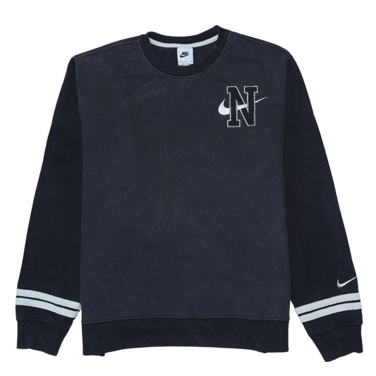 Nike Men's Black XL Crew Neck Embroidered Logo Sweatshirt