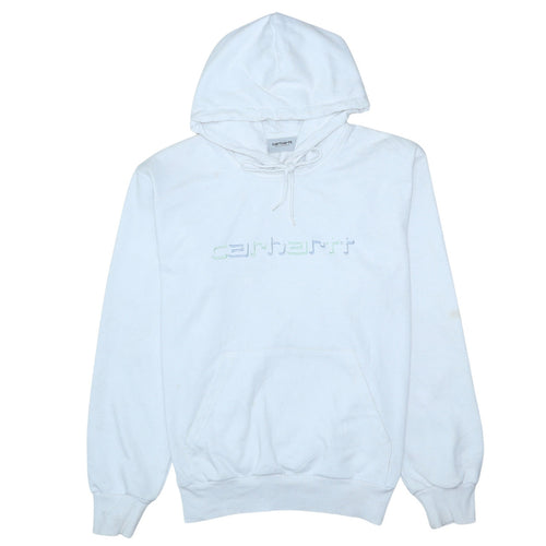 Carhartt WIP Men's White Embroidered Pullover Hoodie Size M