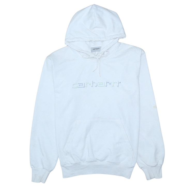Carhartt WIP Men's White Embroidered Pullover Hoodie Size M