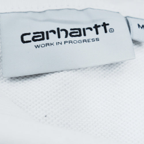 Carhartt WIP Men's White Embroidered Pullover Hoodie Size M