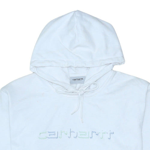 Carhartt WIP Men's White Embroidered Pullover Hoodie Size M
