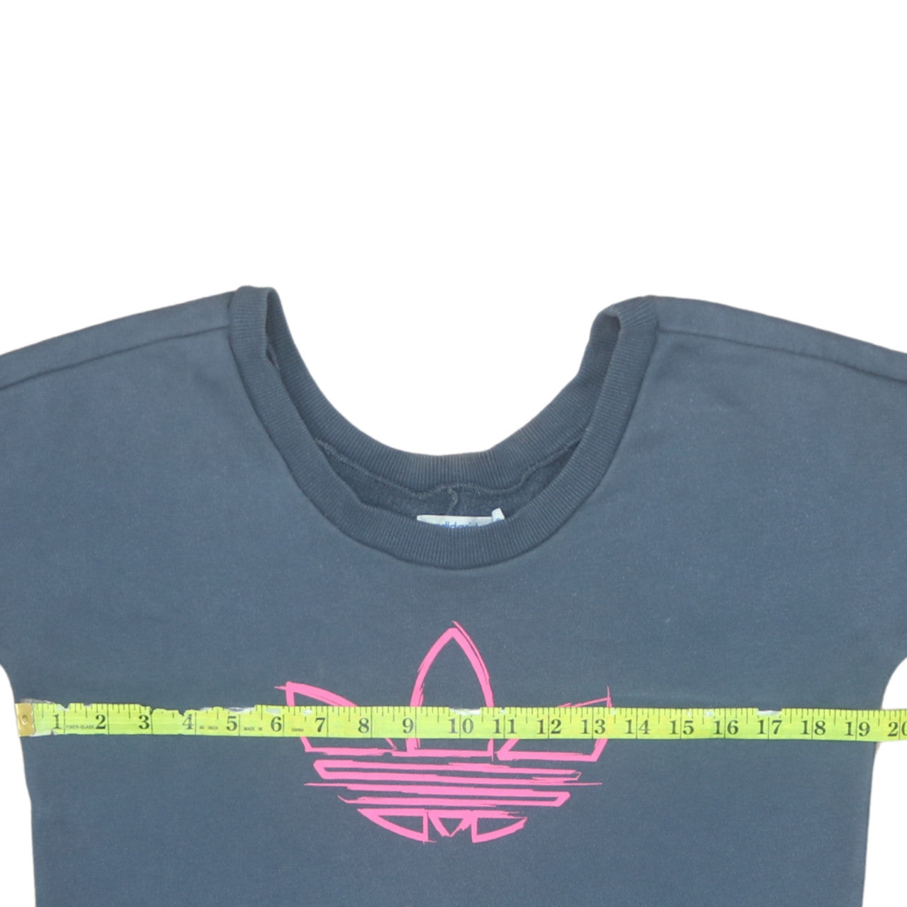 Adidas Women's Grey Sweatshirt Size 8 Crew Neck Pullover Logo Casual