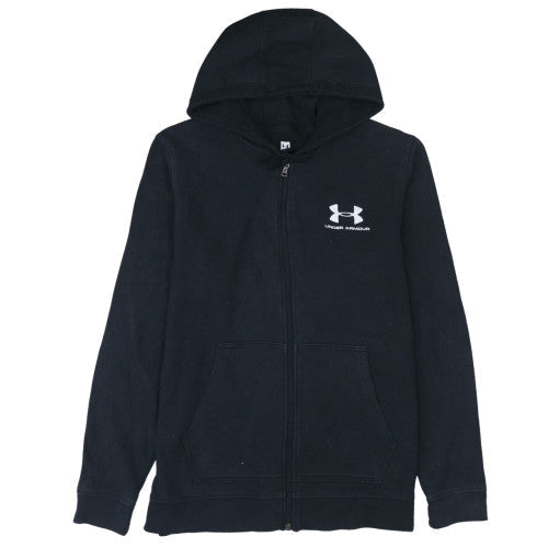 Under Armour Men's Black Full Zip Hoodie Size L Fleece Sweatshirt