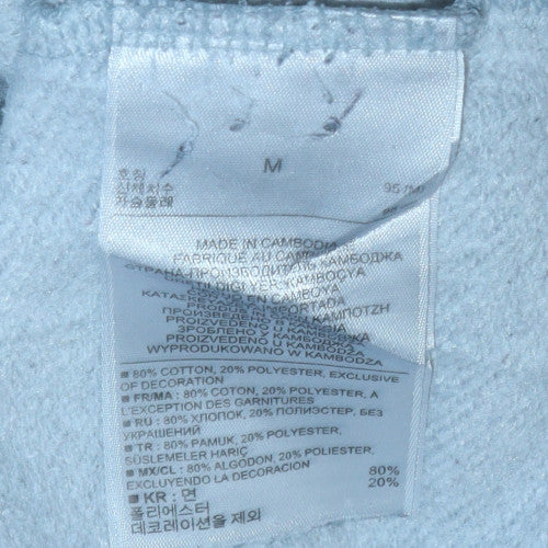 GAP Women Grey Hooded Pullover Sweatshirt Size M Cotton Blend