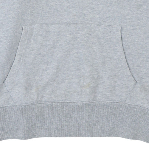 GAP Women Grey Hooded Pullover Sweatshirt Size M Cotton Blend