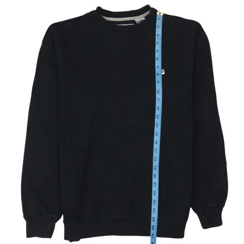Fila Mens Black Crew Neck Fleece Sweatshirt M Pullover Sportswear
