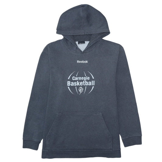 Reebok Men Grey XL Pullover Hoodie Sports Basketball Fleece