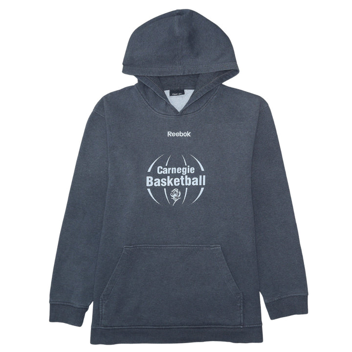 Reebok Men Grey XL Pullover Hoodie Sports Basketball Fleece