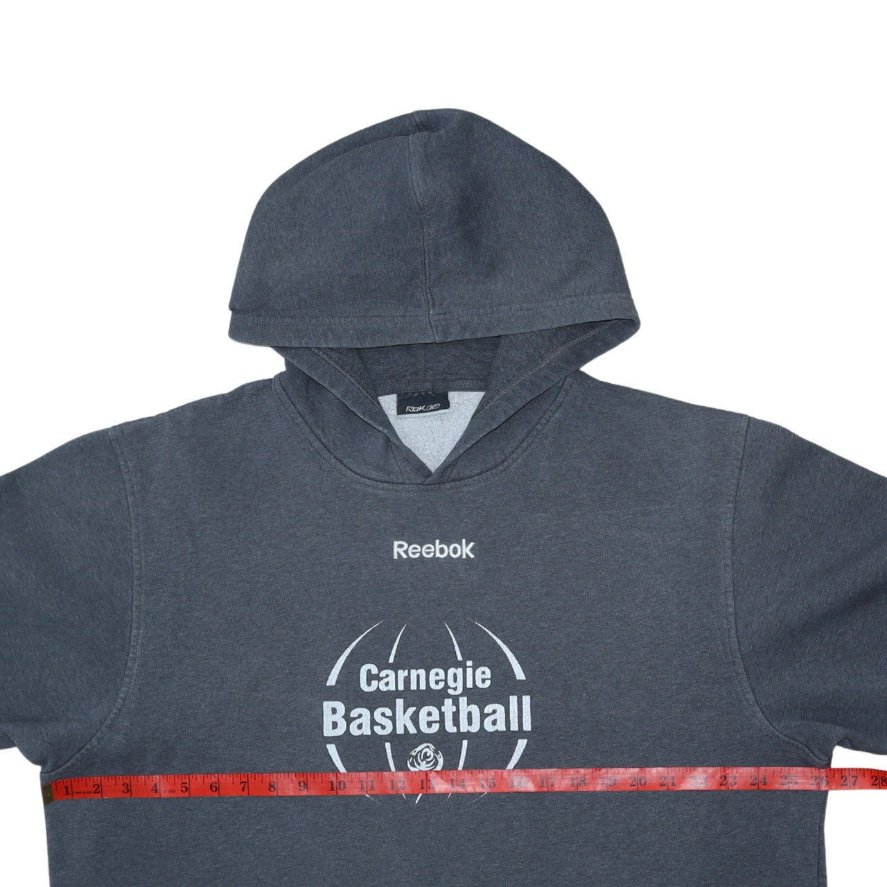 Reebok Men Grey XL Pullover Hoodie Sports Basketball Fleece
