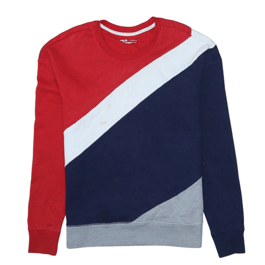 FILA Men's Multicoloured Crew Neck Sweatshirt Size S Regular Fit