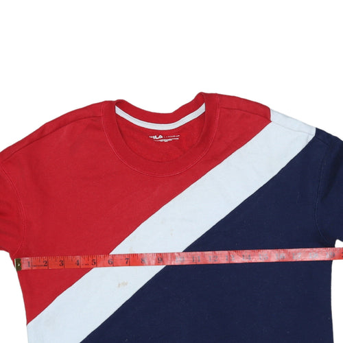 FILA Men's Multicoloured Crew Neck Sweatshirt Size S Regular Fit