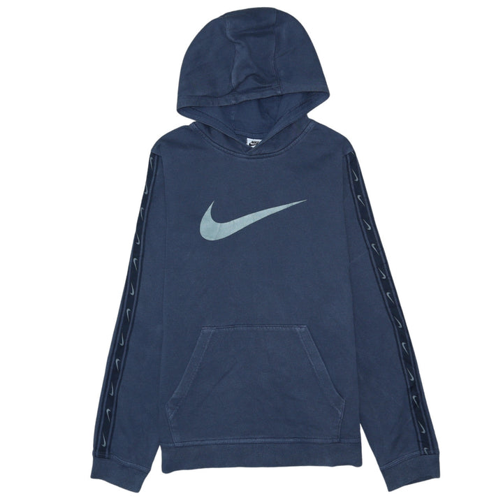 Nike Boys Blue Pullover Hoodie XL Logo Fleece Sweatshirt