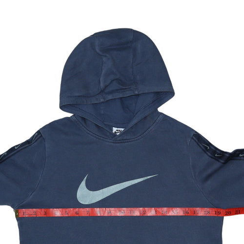 Nike Boys Blue Pullover Hoodie XL Logo Fleece Sweatshirt