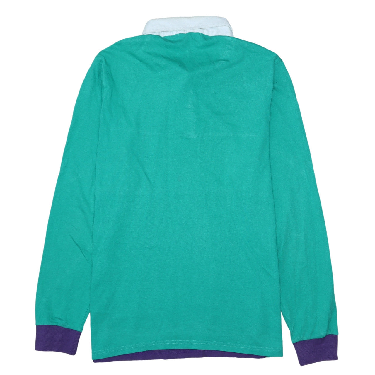 Another Influence Men’s Green Yellow Colourblock Rugby Shirt L Long Sleeve