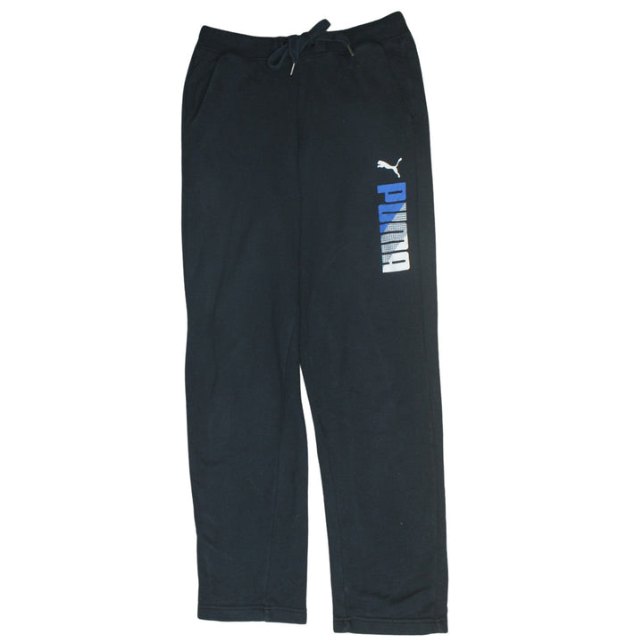 Puma Men’s Black Sweatpants M Regular Fit Drawstring Activewear Trousers
