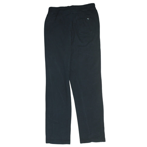Puma Men’s Black Sweatpants M Regular Fit Drawstring Activewear Trousers