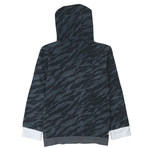 Adidas Boys Black Camouflage Pullover Hoodie Size L - Cotton Blend Fleece