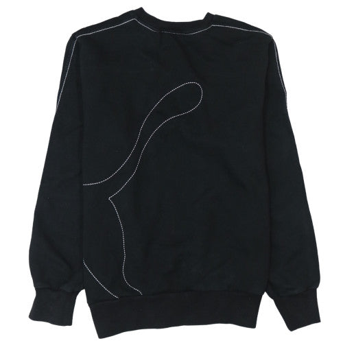 Puma Men's Black Medium Pullover Sweatshirt with Logo