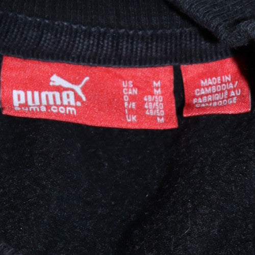 Puma Men's Black Medium Pullover Sweatshirt with Logo