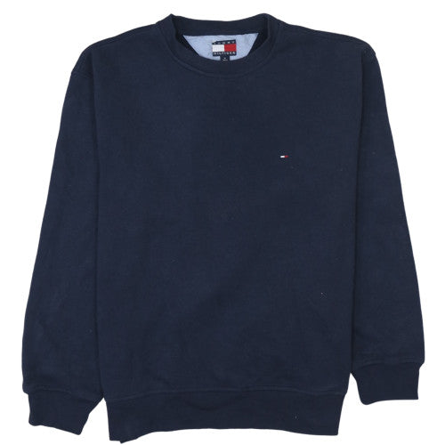 Tommy Hilfiger Men's Navy Blue Crew Neck Sweatshirt M Classic Fit