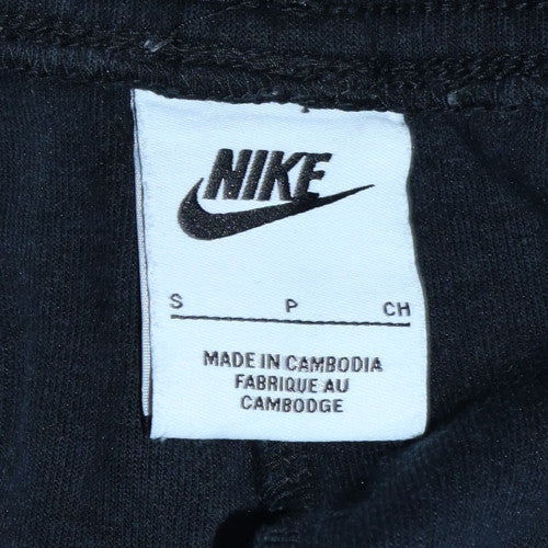 Nike Men's Black Small Jogger Sweatpants with Drawstring Waist