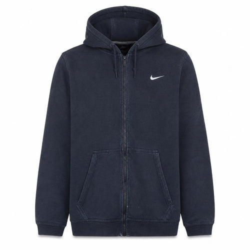 Nike Men's Blue Full Zip Fleece Hoodie L Regular Fit
