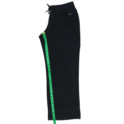Nike Womens Black Fleece Sweatpants L Regular Fit Elastic Waist