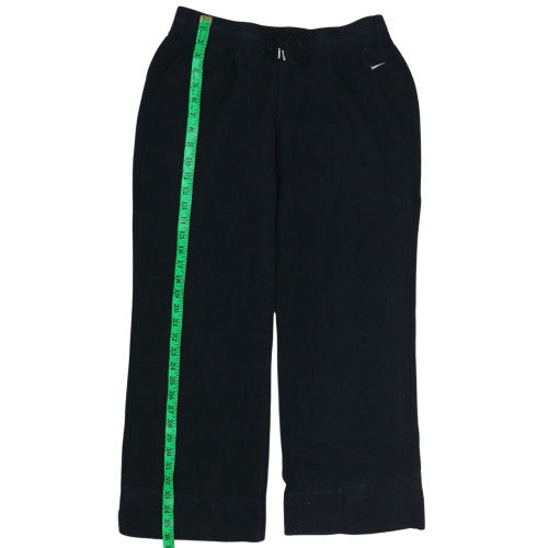 Nike Womens Black Fleece Sweatpants L Regular Fit Elastic Waist