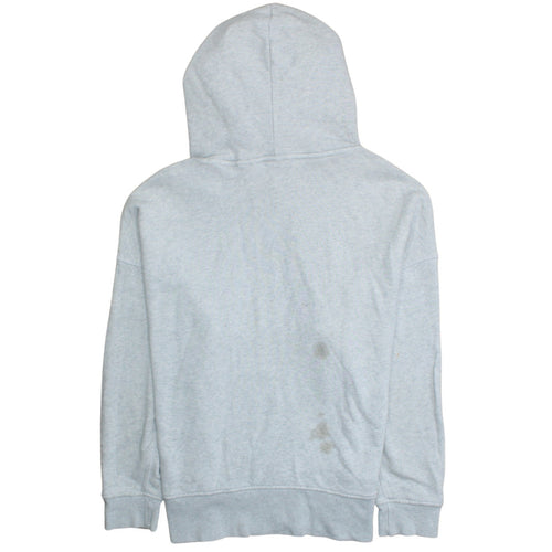 Adidas Women Grey Pullover Hoodie Size 12 Cotton Blend Casual