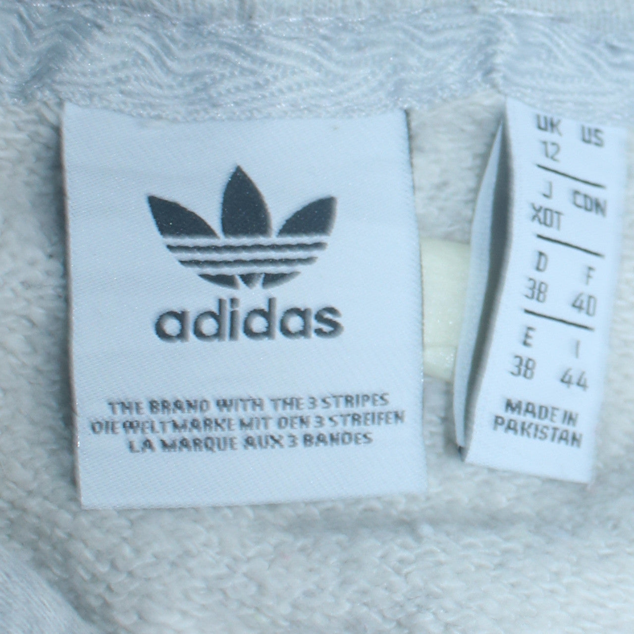 Adidas Women Grey Pullover Hoodie Size 12 Cotton Blend Casual
