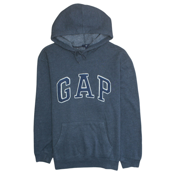 GAP Women Navy Blue XL Pullover Hoodie Sweatshirt Logo Cotton Blend