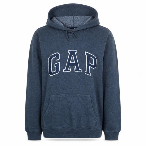 GAP Women Navy Blue XL Pullover Hoodie Sweatshirt Logo Cotton Blend