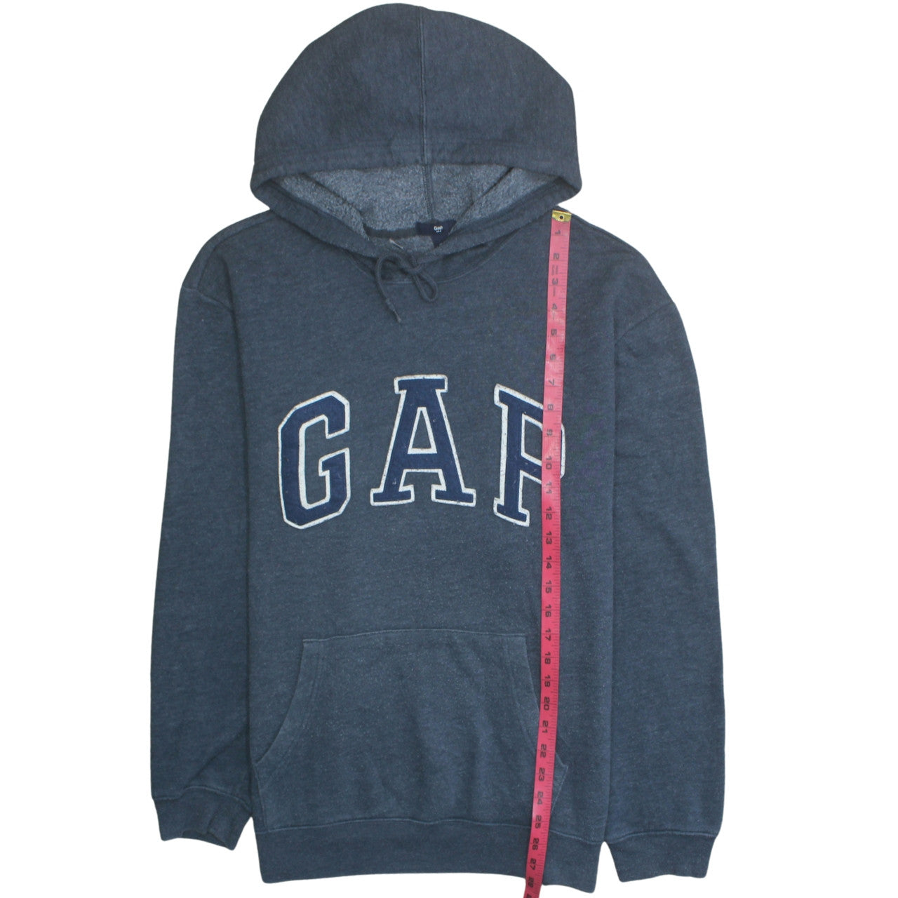 GAP Women Navy Blue XL Pullover Hoodie Sweatshirt Logo Cotton Blend