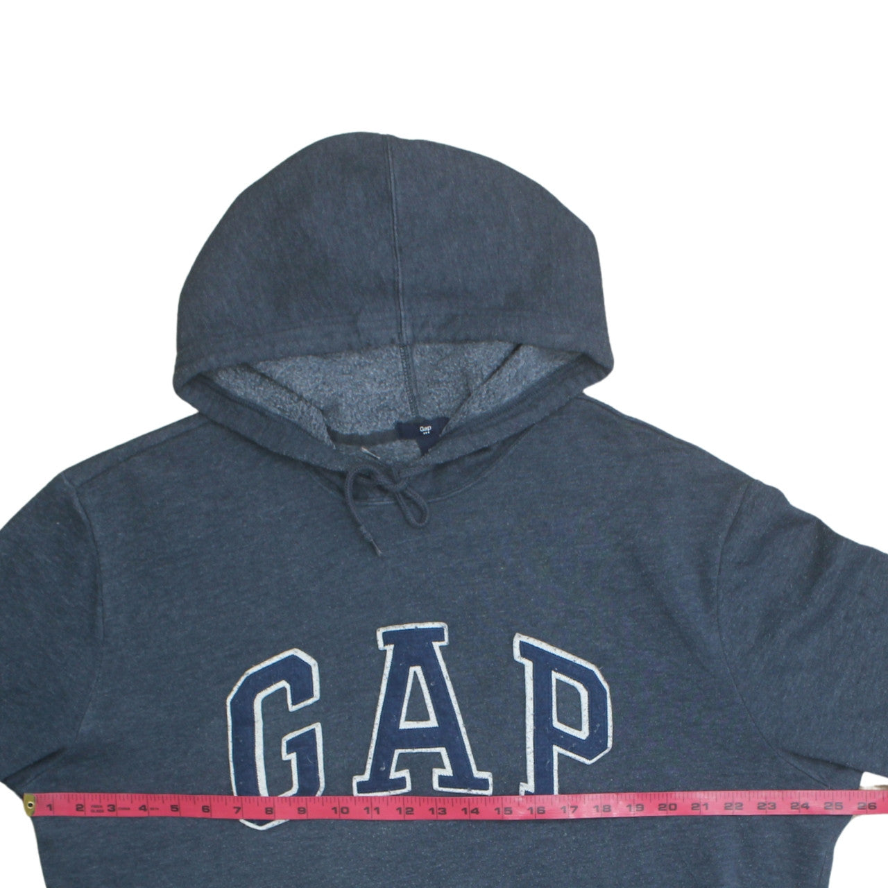 GAP Women Navy Blue XL Pullover Hoodie Sweatshirt Logo Cotton Blend