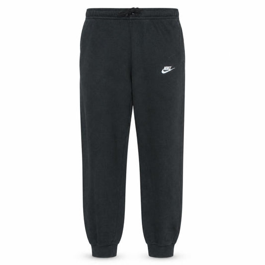 Front view of Nike Men's Black Jogger Sweatpants M Regular Fit Fleece Trousers