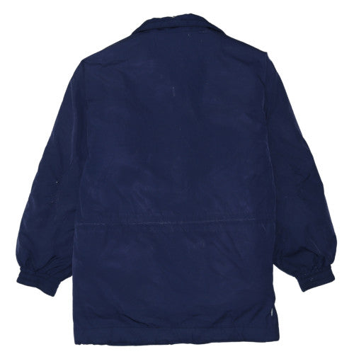 FILA Womens Navy Blue Mid-Length Hooded Parka Jacket Size 12