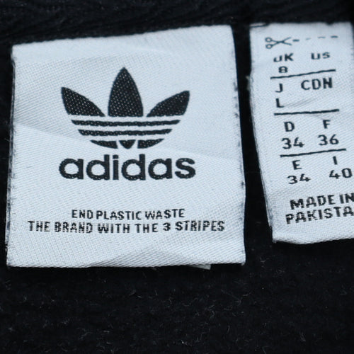 Adidas Womens Black Size 8 Pullover Hoodie Sweatshirt