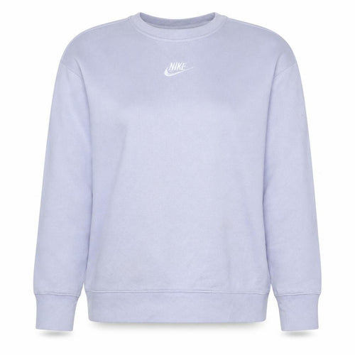 Nike Girls Purple XL Fleece Pullover Sweatshirt Crew Neck Logo Top