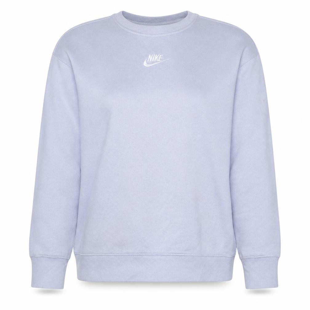 Nike Girls Purple XL Fleece Pullover Sweatshirt Crew Neck Logo Top