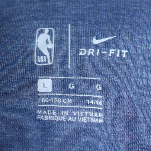 Nike Boys Blue Full Zip Hooded Short Sleeve Basketball Hoodie L 14-15 Yrs