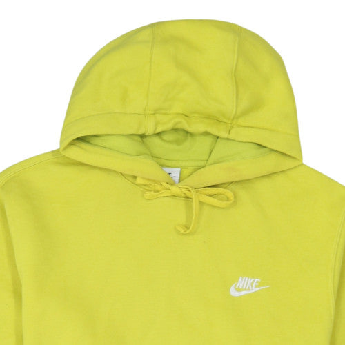 Nike Men's Yellow Pullover Fleece Hoodie Size S