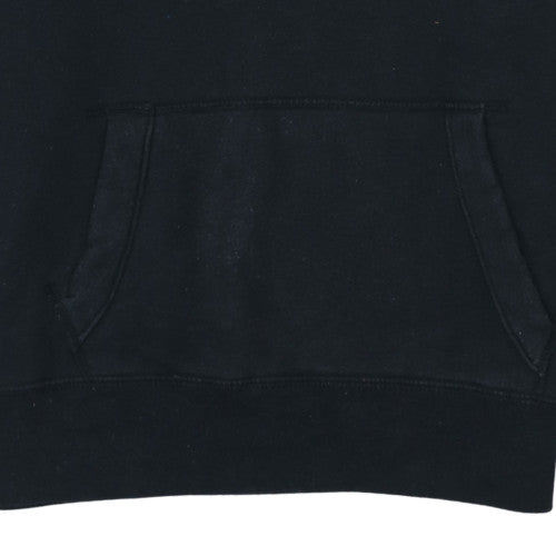 Hollister Mens Black L Basic Hooded Activewear Fleece Jacket