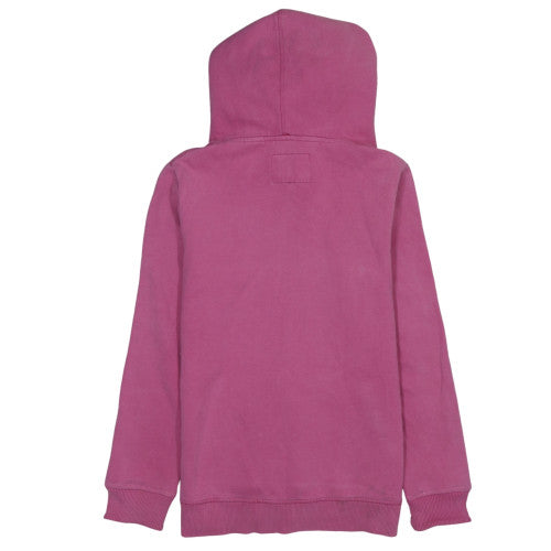 Superdry Women's Pink Pullover Hoodie M Vintage Logo Graphic Lined