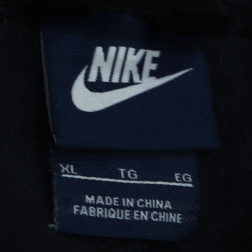 Nike Women Black XL Pullover Sweatshirt Cotton Blend Crew Neck